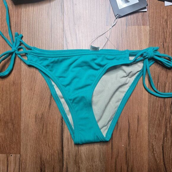 Echo New York Halter Bandeau Bikini Set Turquoise Blue Womens Size S - Picture 2 of 8